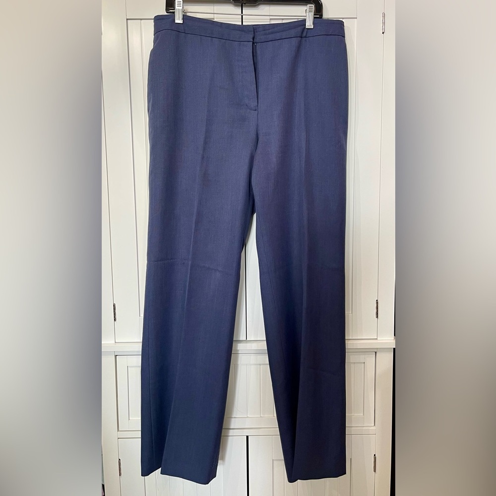 Kasper Women's Navy Blue Straight Leg Dress Pants